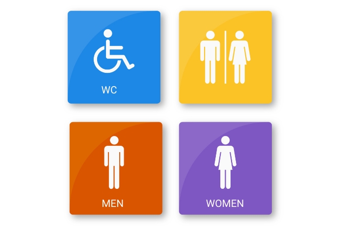 Restroom Header RESTROOM Template | PosterMyWall