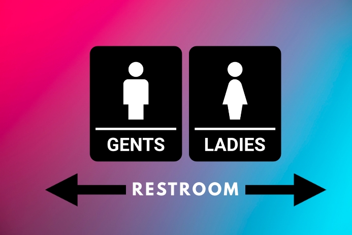 Restroom Header RESTROOM Template | PosterMyWall
