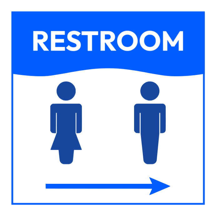 Copy of Restroom sign | PosterMyWall