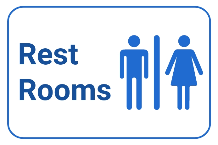 Restroom sign Template | PosterMyWall