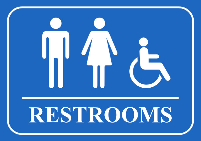 Restroom sign Template | PosterMyWall