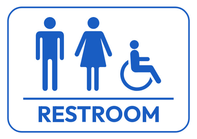 Restroom signage Template | PosterMyWall