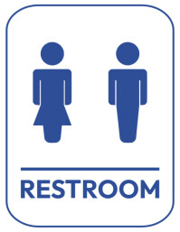 Restroom Sign Layout Restroom Sign Simple Template | PosterMyWall