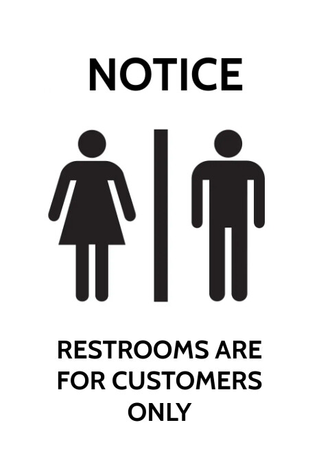 Restroom Header Restroom Toilet Poster Template | PosterMyWall