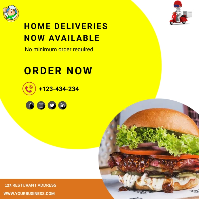 RESTURANT (3) Instagram Post template