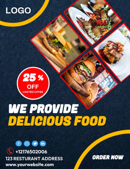 RESTURANT FLYER (20) Template | PosterMyWall