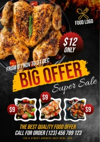 Resturant Flyer A3 template