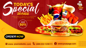 resturent flyer template Twitter Post
