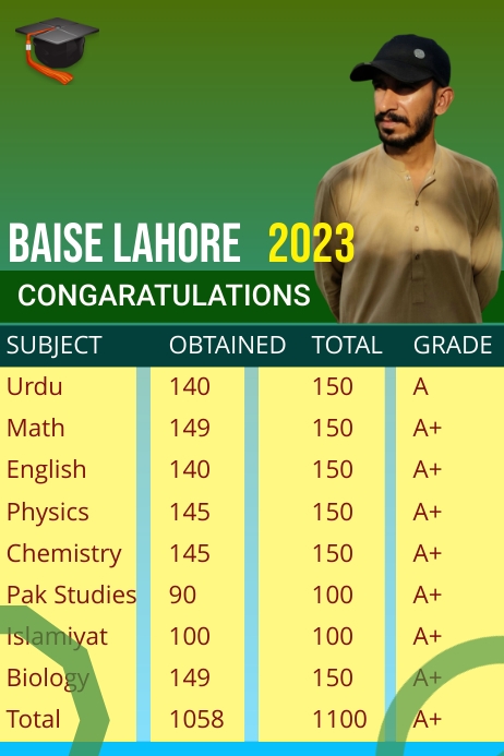 Computer Course Result Card Result Card Template | PosterMyWall