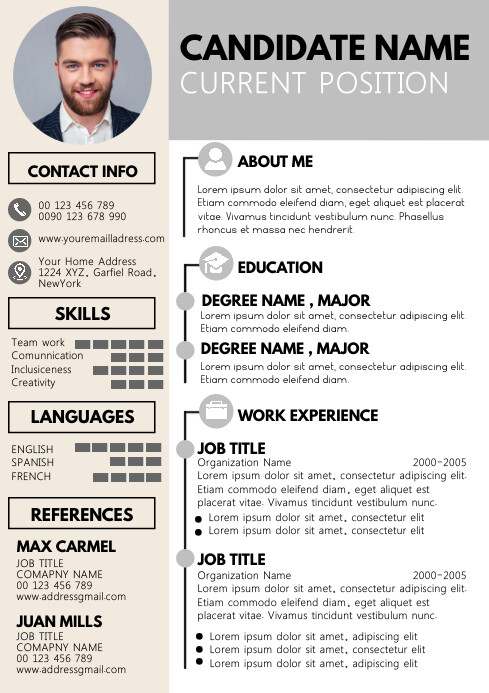 resume, professional services,cv A4 template