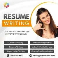 resume and cv writing services Instagram Post template