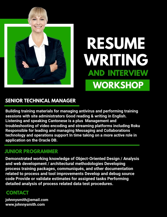 Problem Interview Flyer Resume and Interview Flyers Template | PosterMyWall