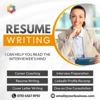 resume cv writing services Instagram Post template