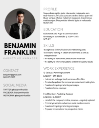 Resume Flyer (US Letter) template