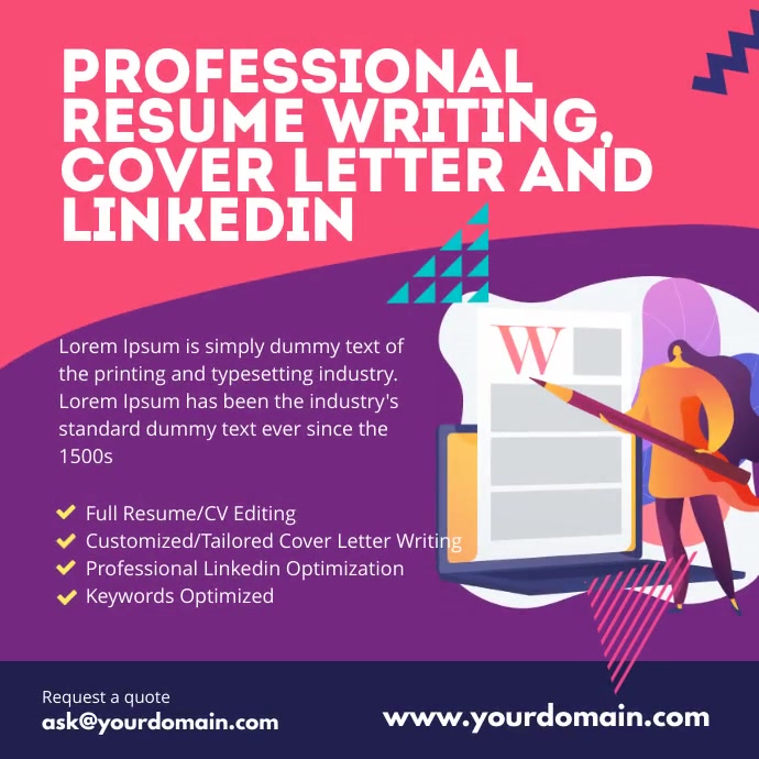 Modello Curriculum Scrivendo una Lettera di Presentazione ...