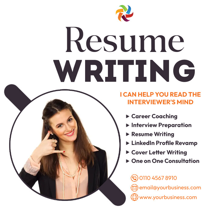 resume writing flyer template | PosterMyWall