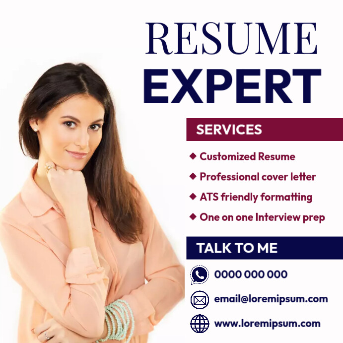 Resume Writing Services Template PosterMyWall Resume writing services template postermywall
