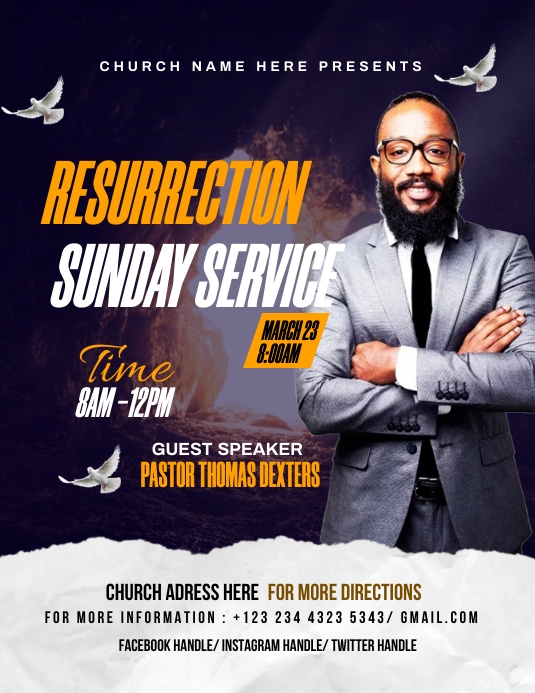 Resurrection Template PosterMyWall