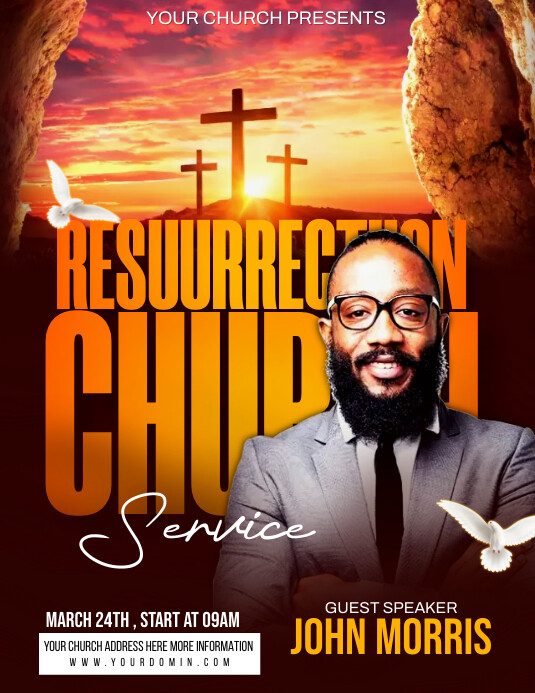 Resurrection Program Banner Resurrection Template | PosterMyWall