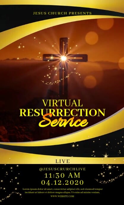 Resurrection Programs Template RESURRECTION Template | PosterMyWall
