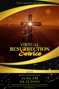 RESURRECTION Transparent 4 stopy × 6 stóp template