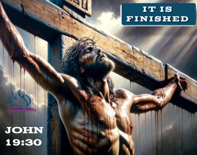 Resurrection it is Finished Banner Poster/Wallboard template