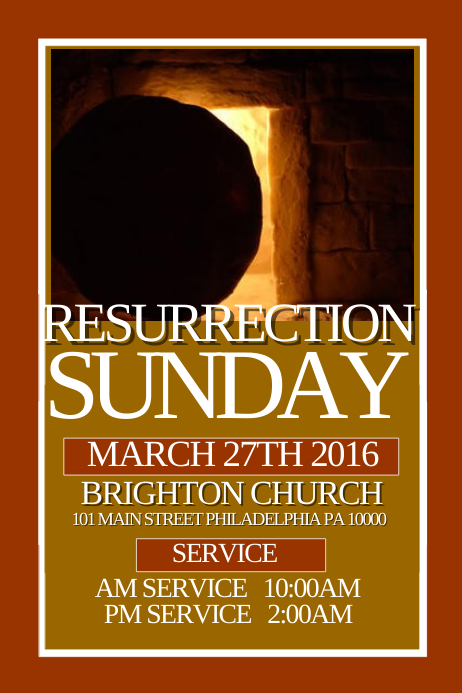 Resurrection Template PosterMyWall