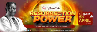 Marrón Resurrection Power Banner Banner 2 x 6 fod Template