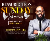 resurrection service 中矩形广告 template