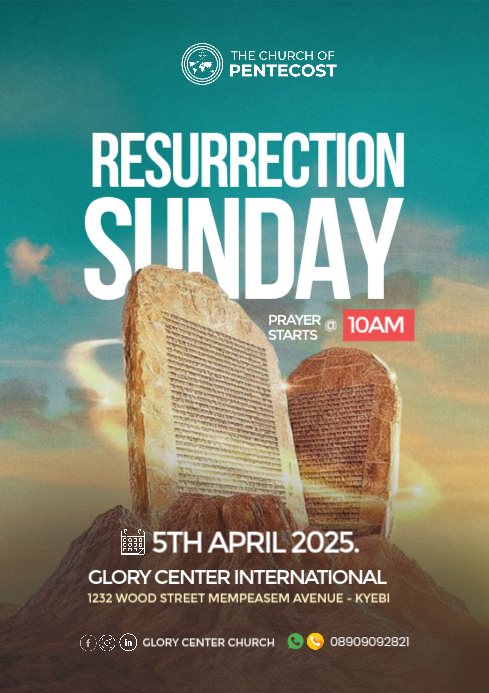 Resurrection Service Template | PosterMyWall