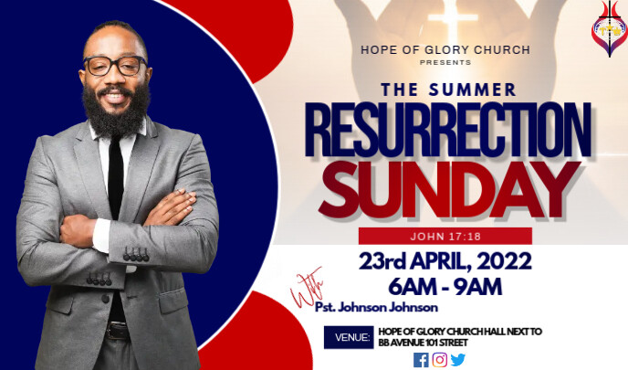 Resurrection Sunday Template | PosterMyWall
