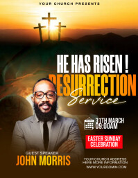 Resurrection Programs Template Resurrection Sunday Template | PosterMyWall
