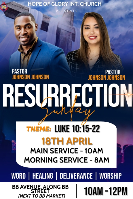 Resurrection Sunday Template | PosterMyWall
