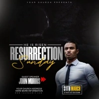 Resurrection Sunday Instagram Post template