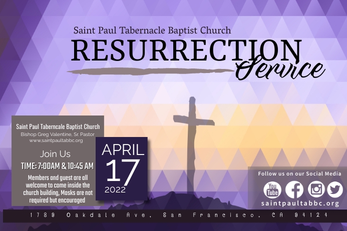 Resurrection Sunday Template PosterMyWall