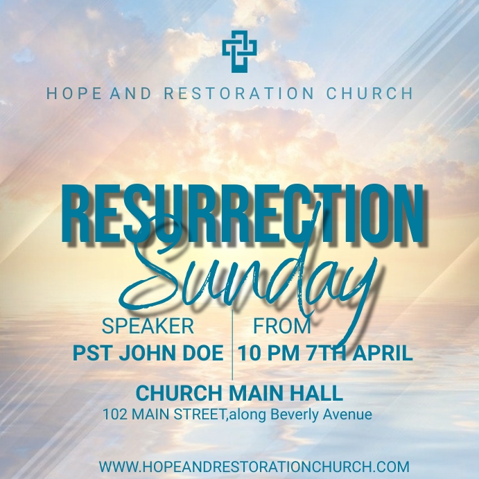 Resurrection Sunday Template PosterMyWall