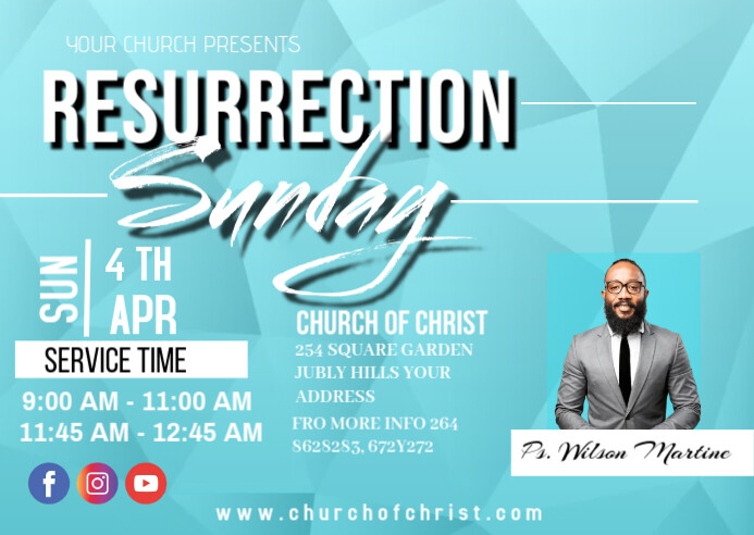 Resurrection Sunday Template PosterMyWall