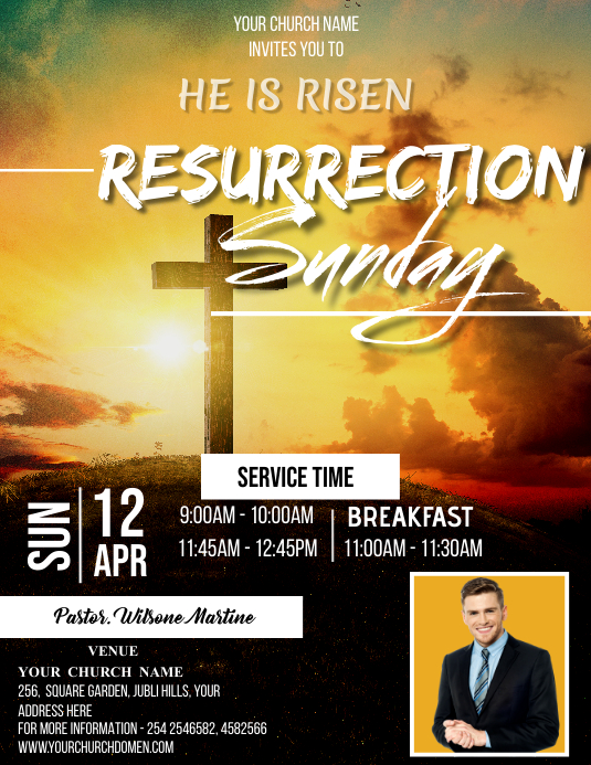 Resurrection Sunday Template PosterMyWall