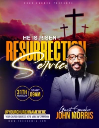 Resurrection Sunday Flyer (US-Letter) template