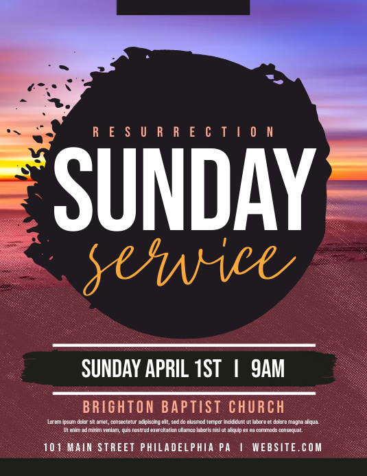 RESURRECTION SUNDAY Template PosterMyWall