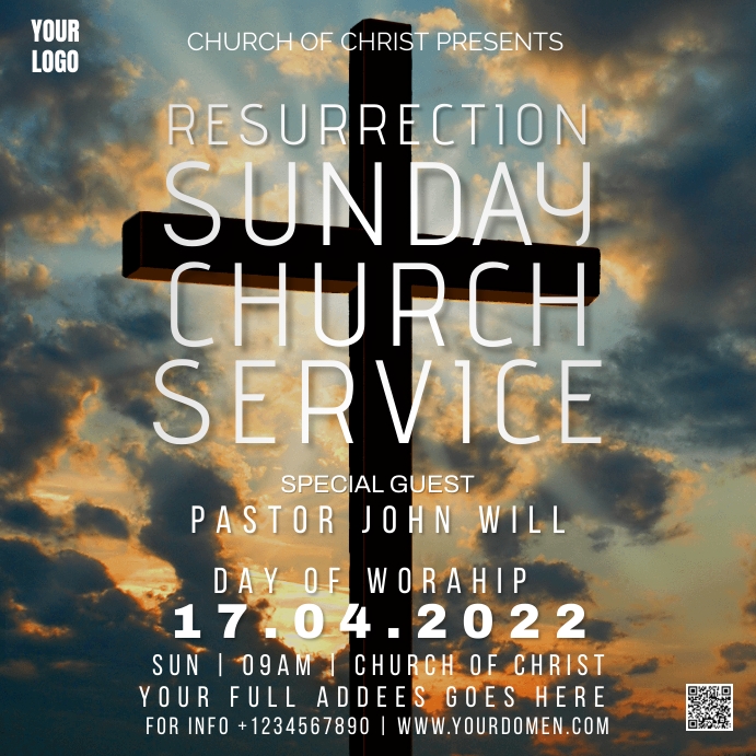 Resurrection Sunday Template PosterMyWall