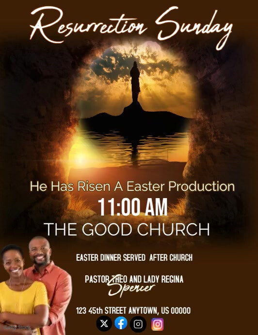 Resurrection Sunday Template PosterMyWall