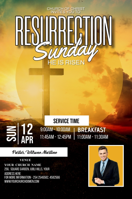 Resurrection Sunday Template PosterMyWall