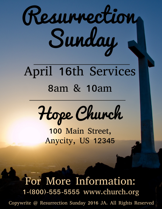 Resurrection Sunday Template PosterMyWall