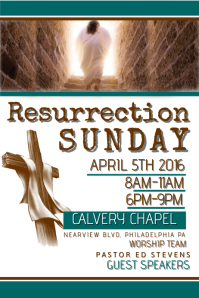 customizable design templates for resurrection sunday postermywall resurrection sunday flyer