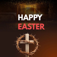 Schwarz Easter Celebration Instagram Post Template