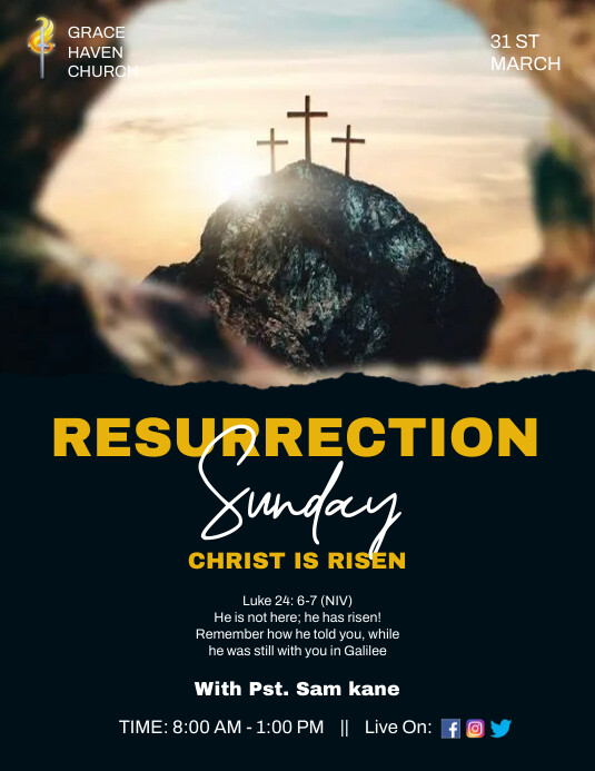 Resurrection Program Banner Resurrection Sunday Banners RESURRECTION SUNDAY | High Praise Banners