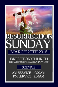 Resurrection Template PosterMyWall