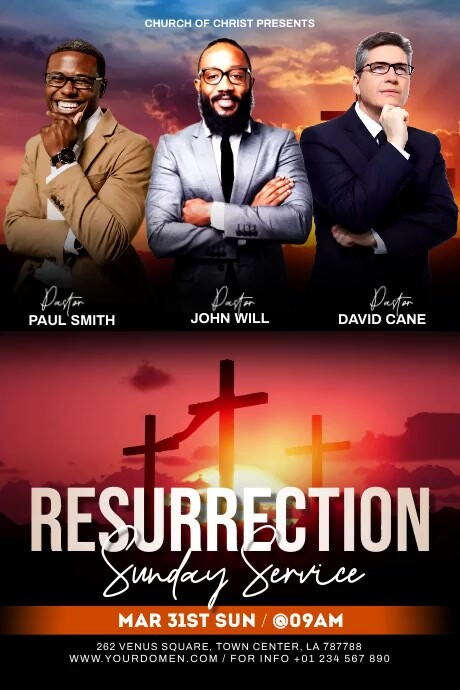 Resurrection sunday Service Iphosta template