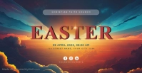 resurrection sunday social media post Facebook Event Cover template